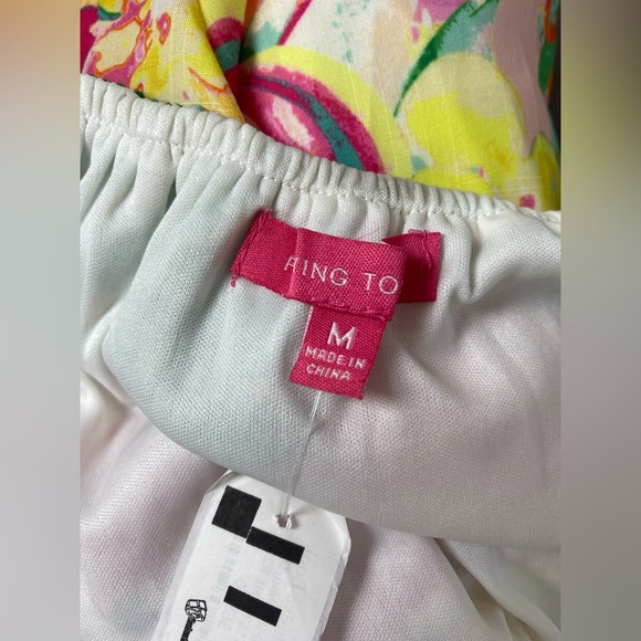 Flying Tomato NWOT Sangria Sunrise Floral It Starts Now Multicolor Midi Dress - Picture 6 of 9